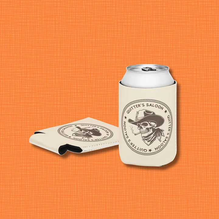 Quitter's Saloon Can Koozie product image (1)