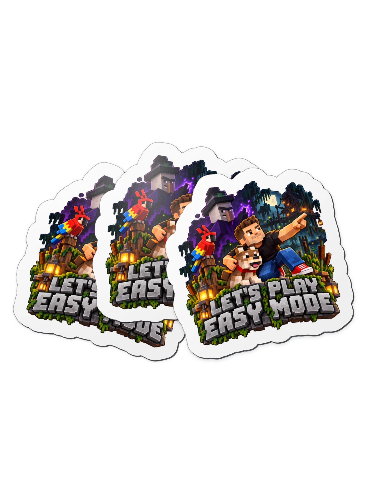 Block Game Adventure Magnet – 4" × 4" product image (3)