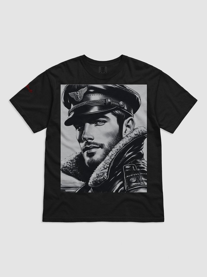 Alpha Dom Art: Limited Edition Limited Time Offer Lucky DIP bonus! Leather Daddy German Airman Pride Graphic Design T Shirt product image (1)