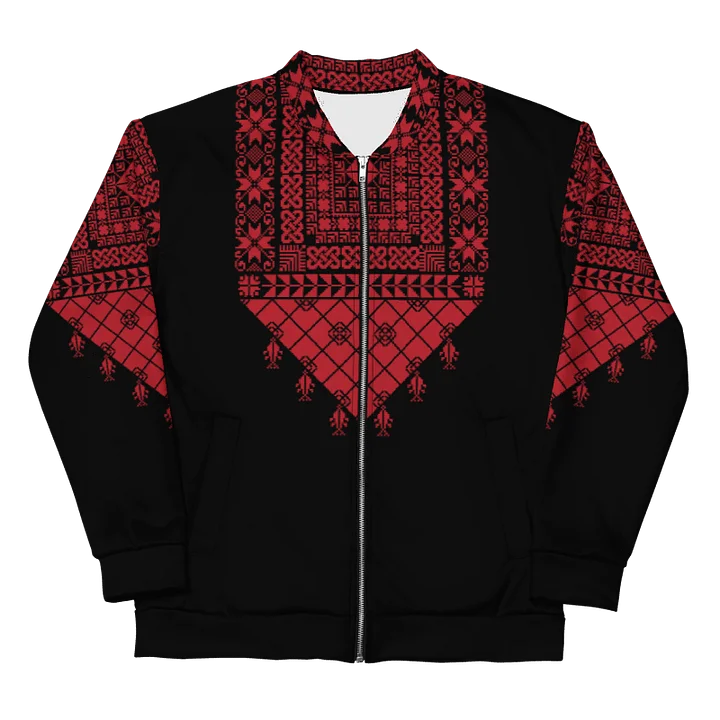 Red Tatreez Unisex Bomber Jacket product image (1)