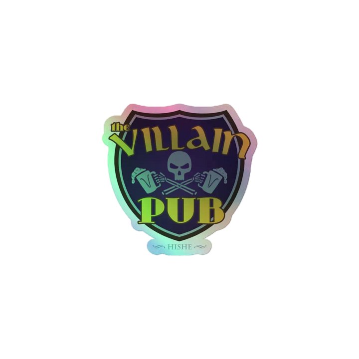 Villain Pub Holographic Sticker product image (1)