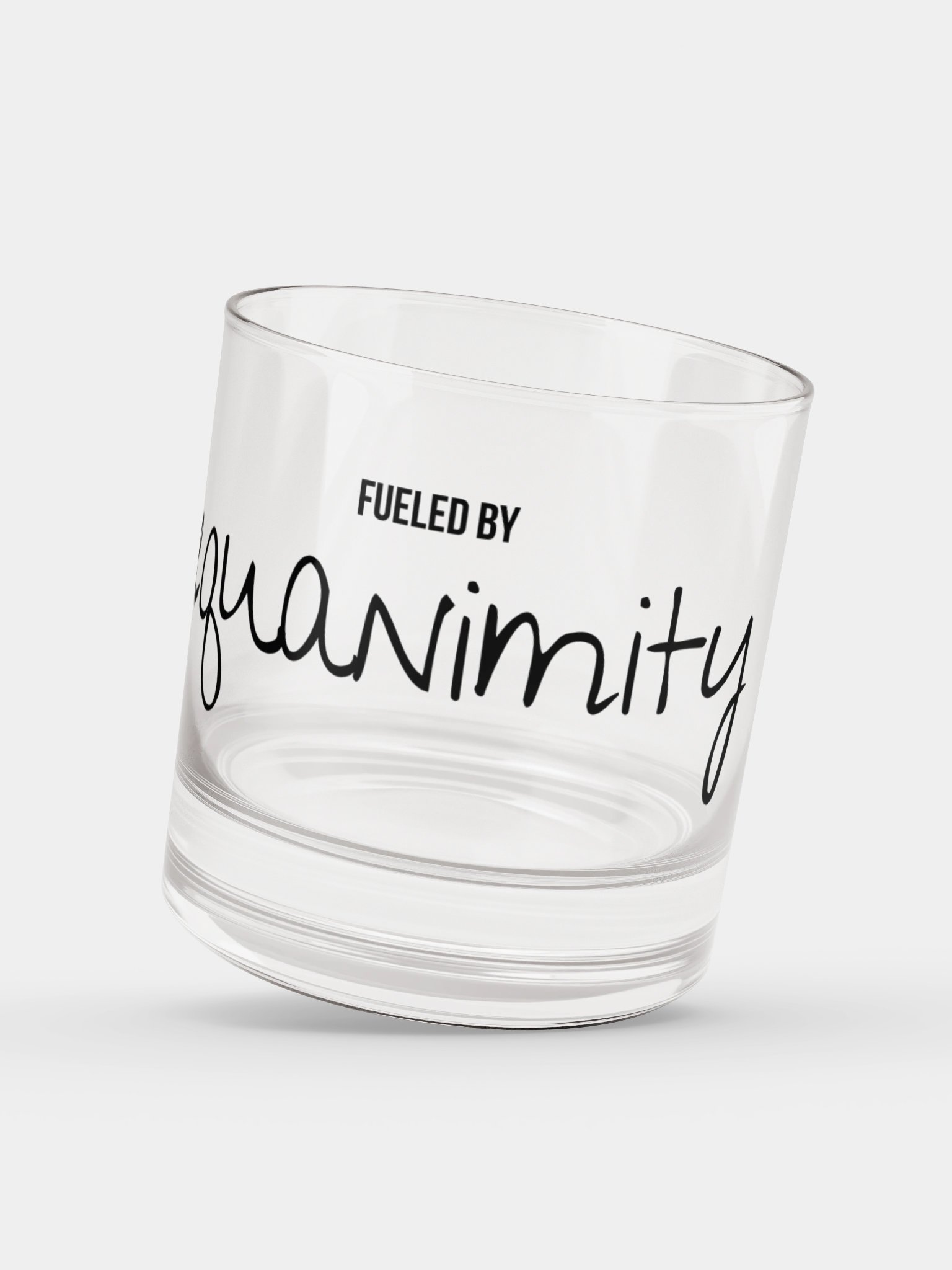 FUELED BY equanimity rocks glass product image (3)