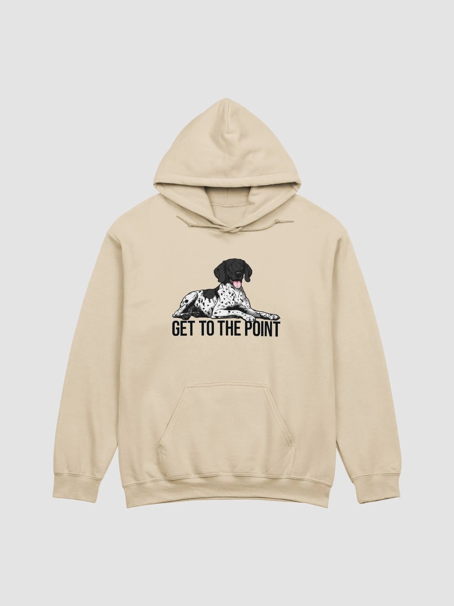 Get to the Point Hooded Sweatshirt of a German Shorthaired Pointer(Black Roan) | Funny Hoodie for GSP Pawrents product image (1)