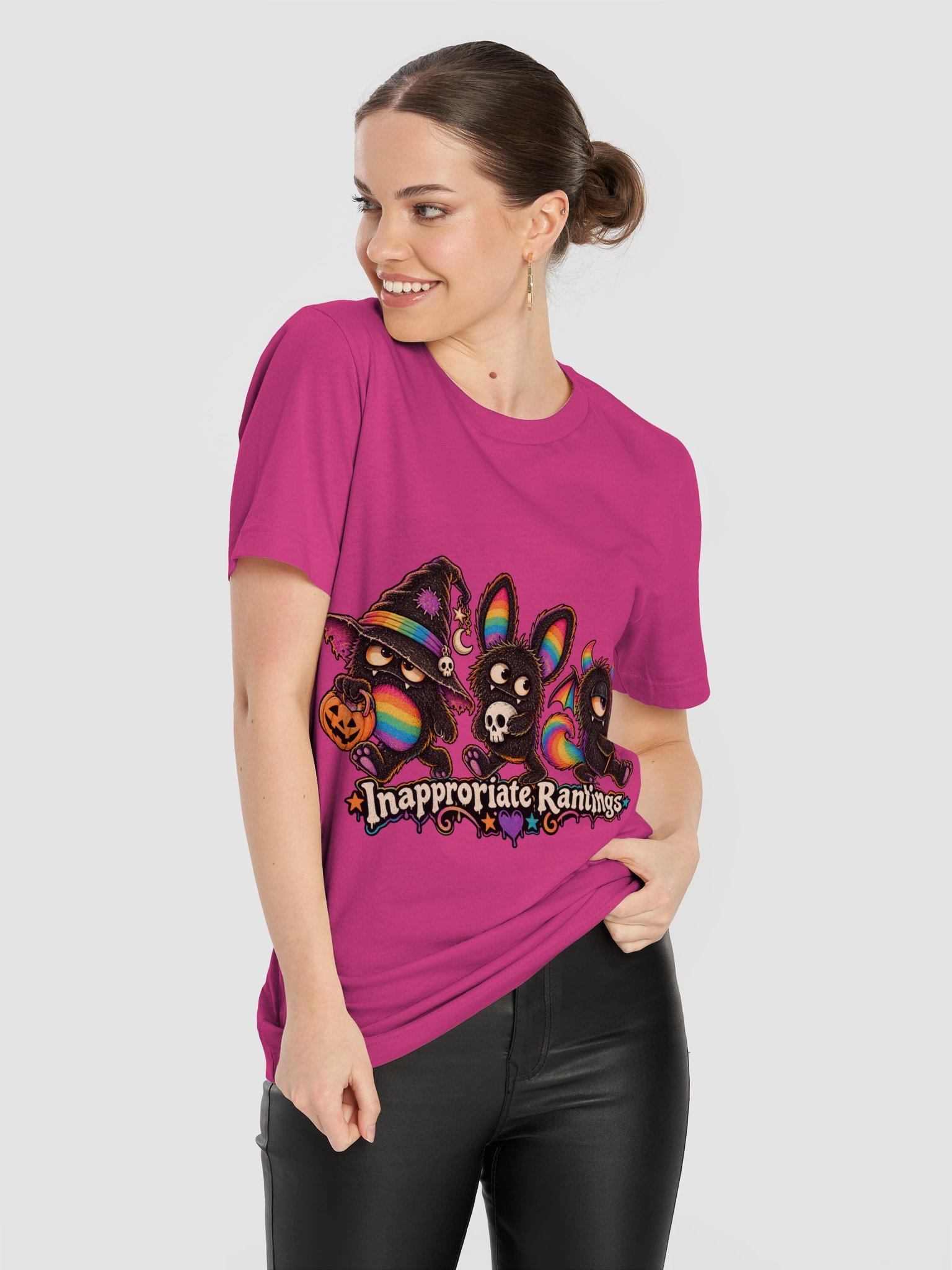 Rainbow Monsters Halloween Tee product image (109)