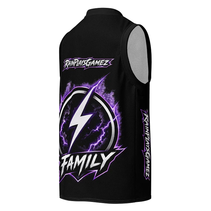 Family Lightning All‑Over Basketball Jersey — Rain Plays Gamez product image (2)