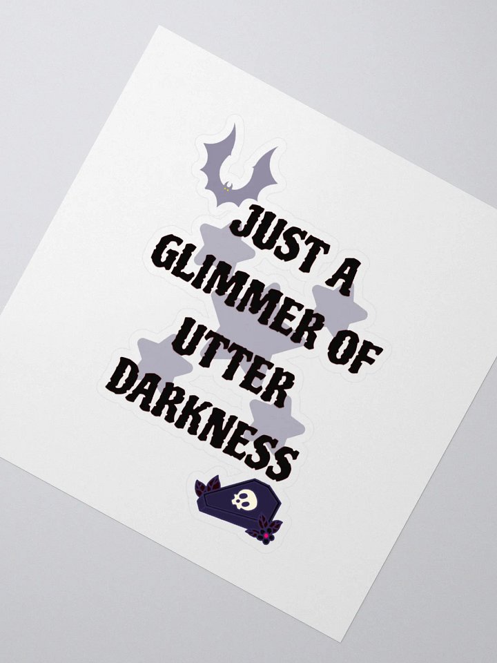 Glimmer of Darkness Kiss Cut Stickers product image (2)