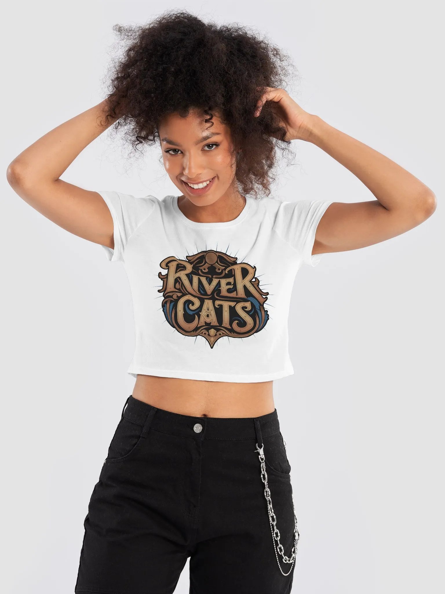 River Cats Crop Top product image (18)
