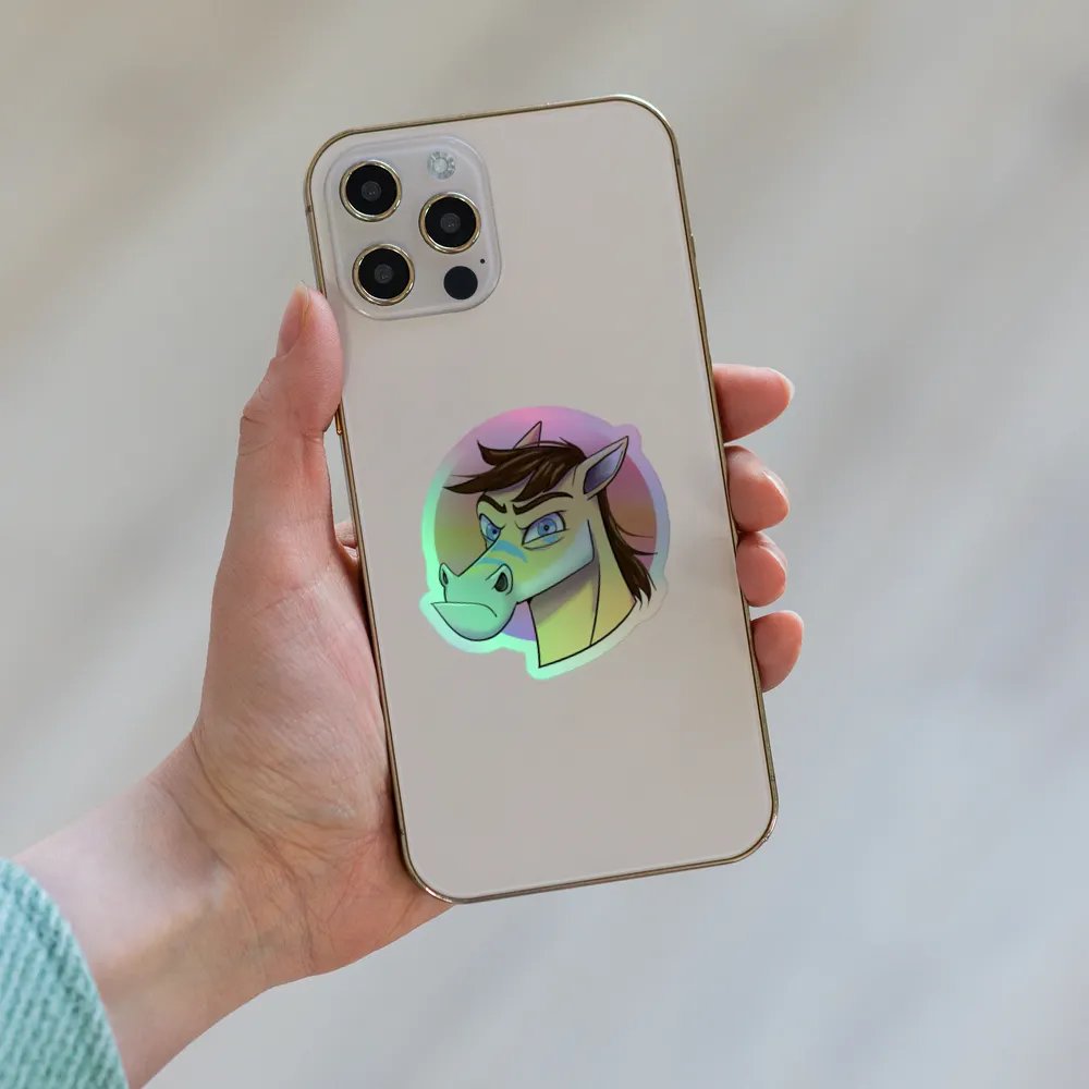 Angry Horse Holo Sticker product image (1)