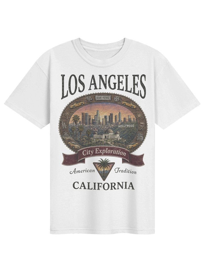 Vintage Los Angeles Shirt, California Graphic Tee, Comfort Colors 1717 Retro LA Travel Souvenir T-Shirt product image (27)