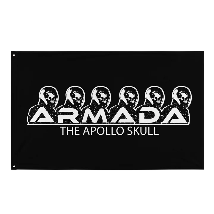 The Apollo Skull Armada All-Black Flag product image (1)