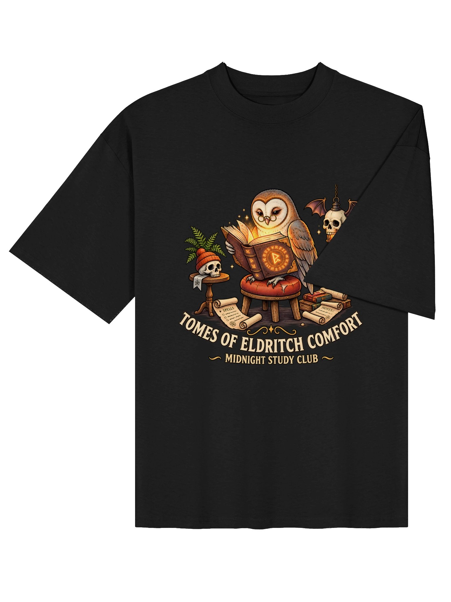 Tomes of Eldritch Comfort — Midnight Study Club T-Shirt product image (12)