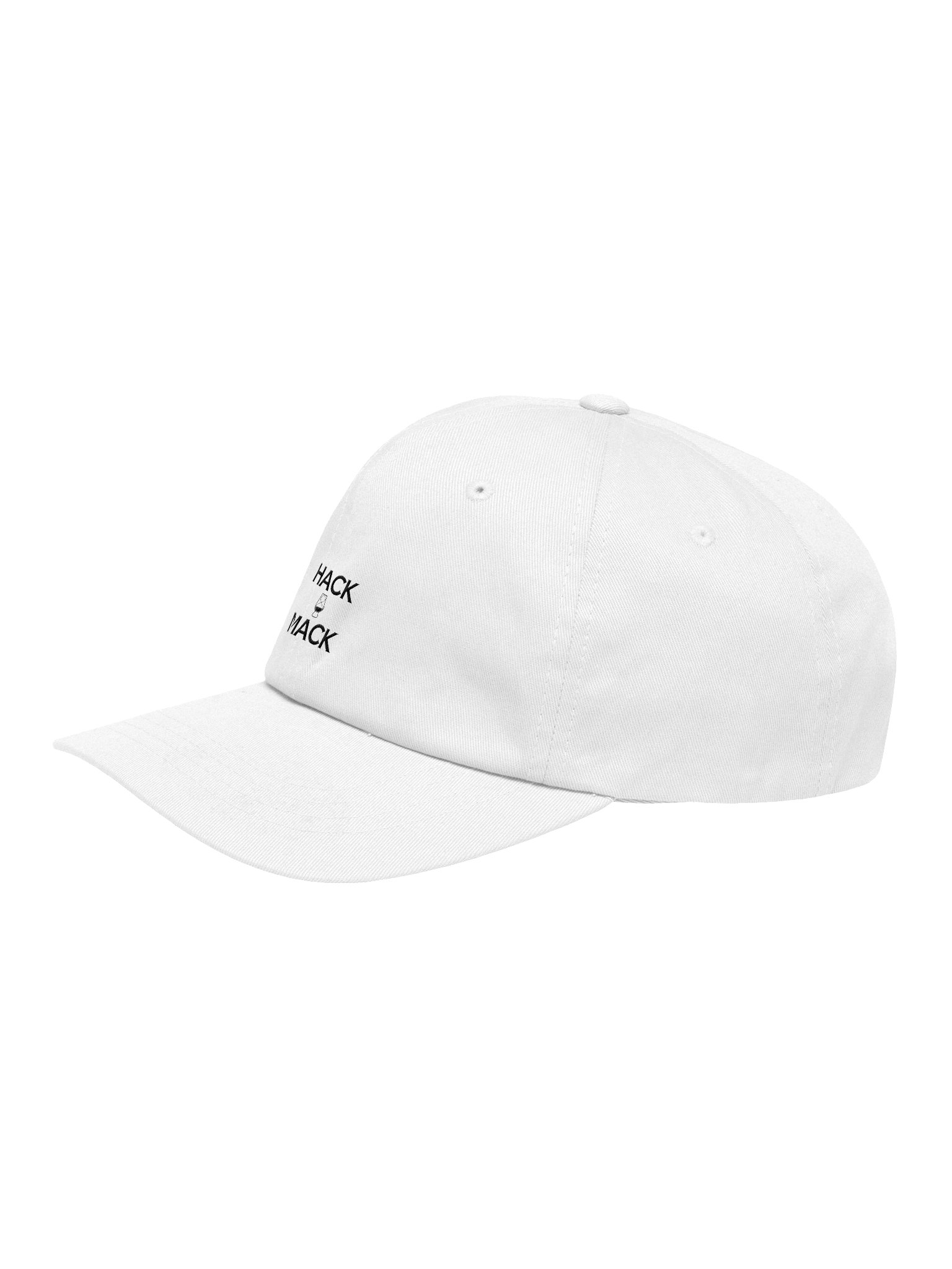 Black Logo Sport Mode Stacked Dad Hat product image (3)