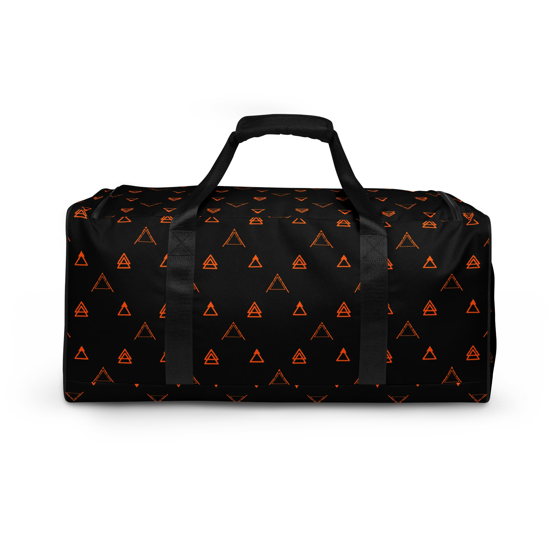 Black & Orange Geometric Weekender Duffle Bag product image (4)