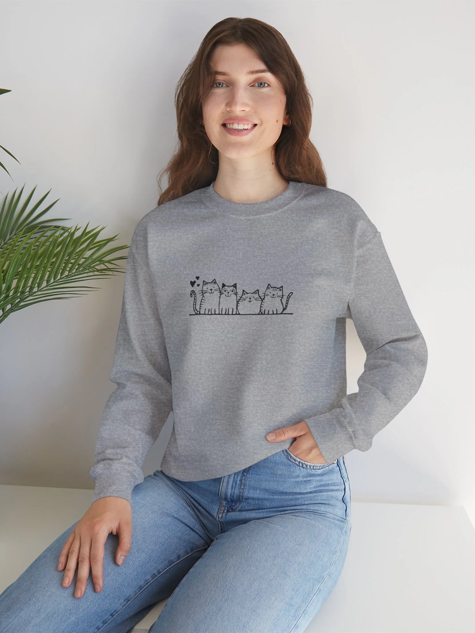 Meow Crew Sweatshirt product image (2)