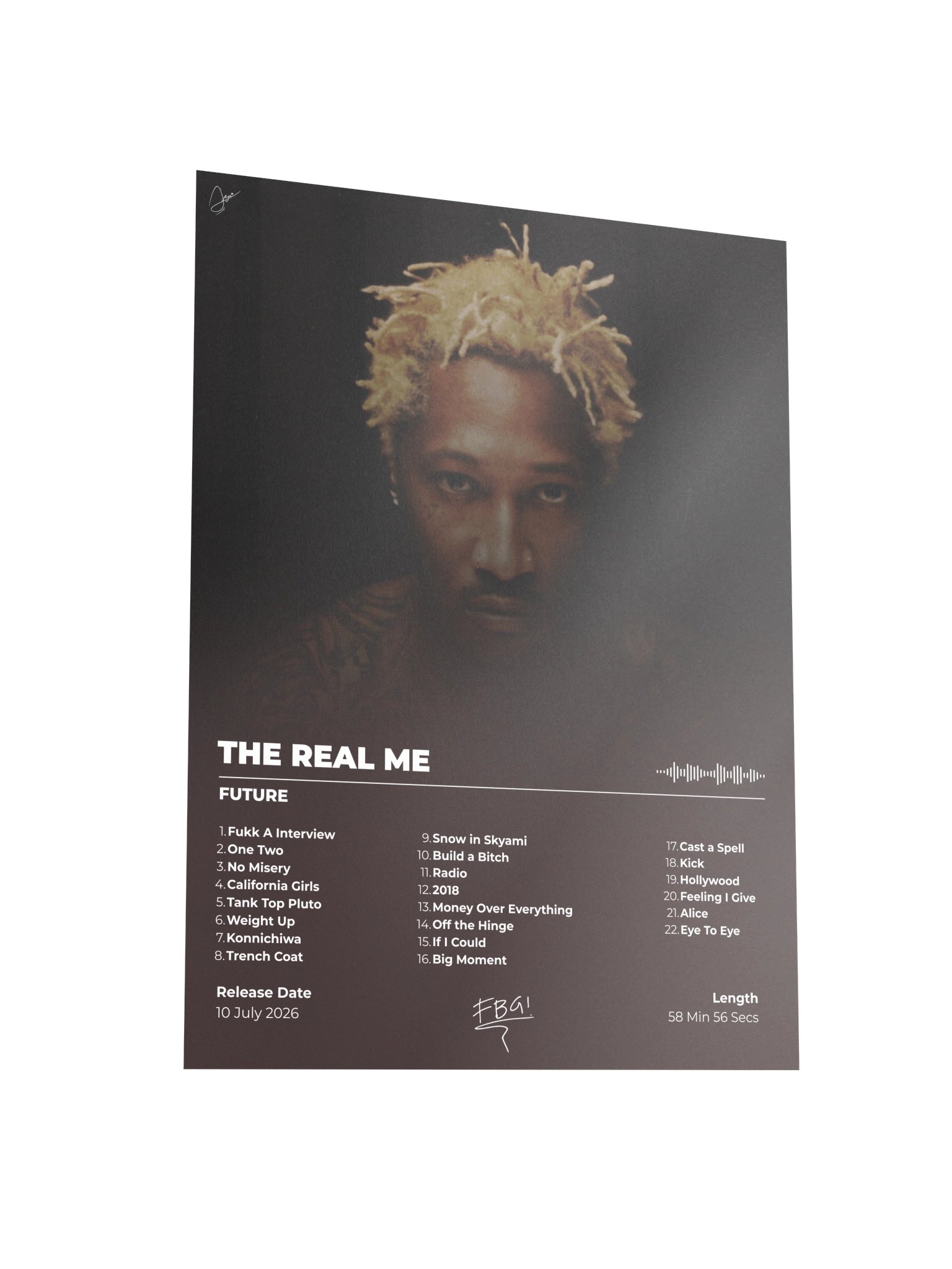 The Real Me Future Album Poster product image (5)