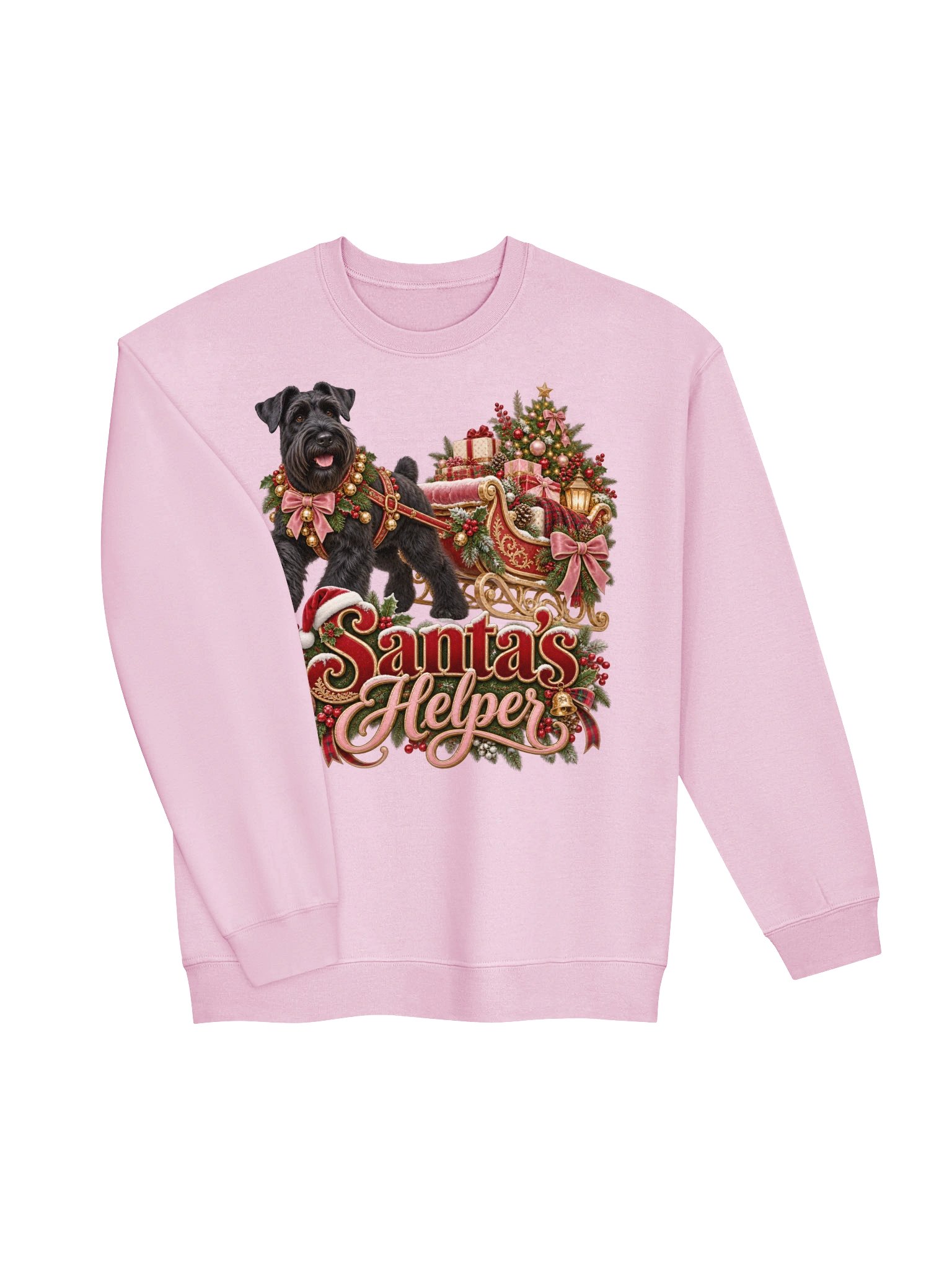 Santa’s Helper Giant Schnauzer Christmas Sleigh product image (3)