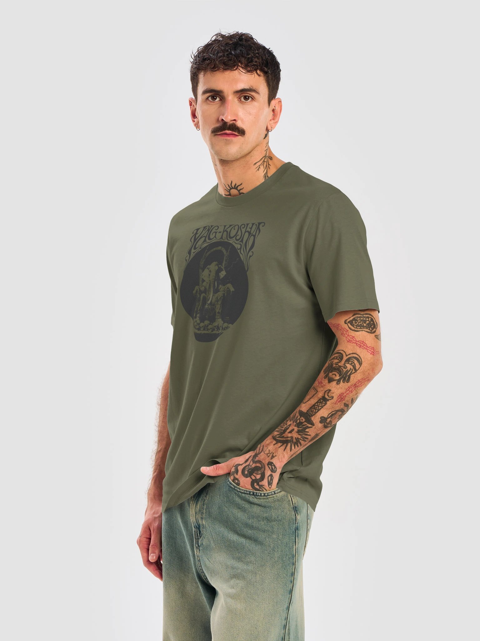 Yag-Kosha - Conan Cimmerian, Robert E. Howard, barbarian , Tower of the Elephant Logo T-Shirt product image (18)