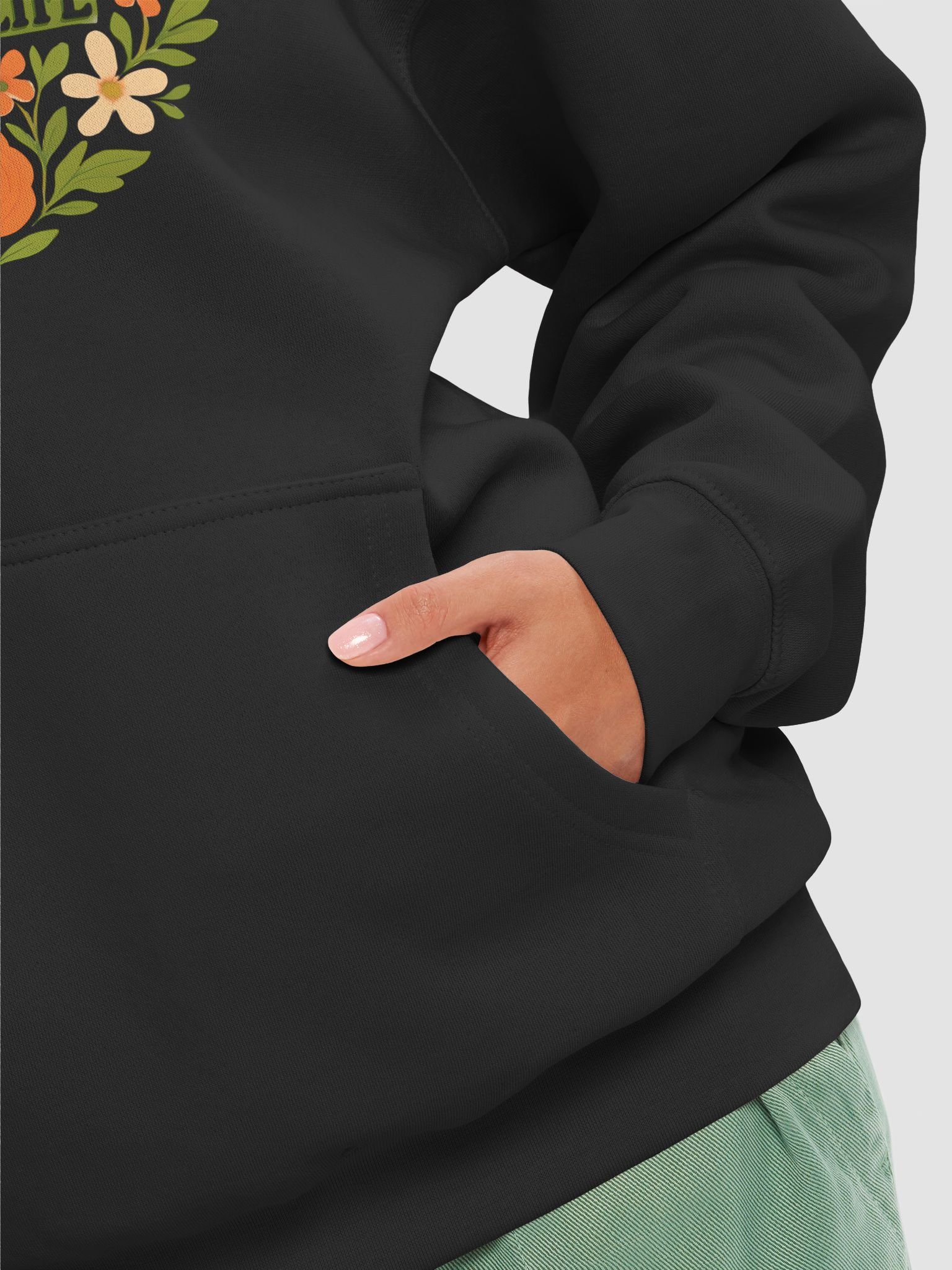 Hoppy Wife Hoppy Life Floral Hoodie – Brew Love in Bloom product image (8)