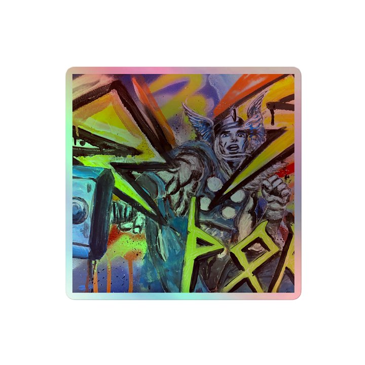 Thor Thunder Bolts Holographic Sticker Sheet product image (2)