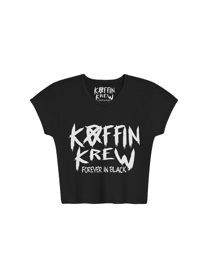 Forever In Black Womens Baby Rib Crop Top product image (1)