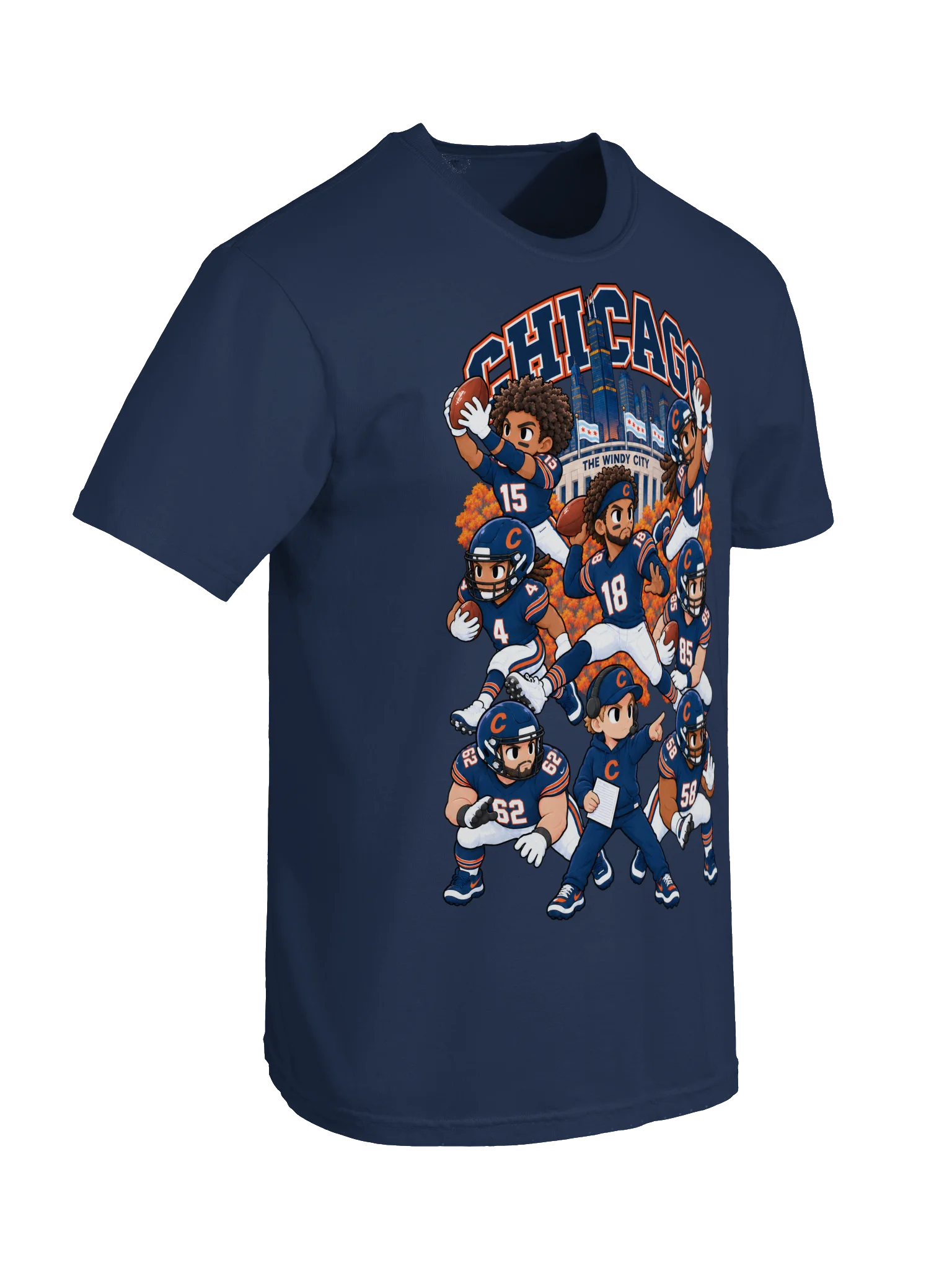 Chicago Football Animated Player T-Shirt product image (64)