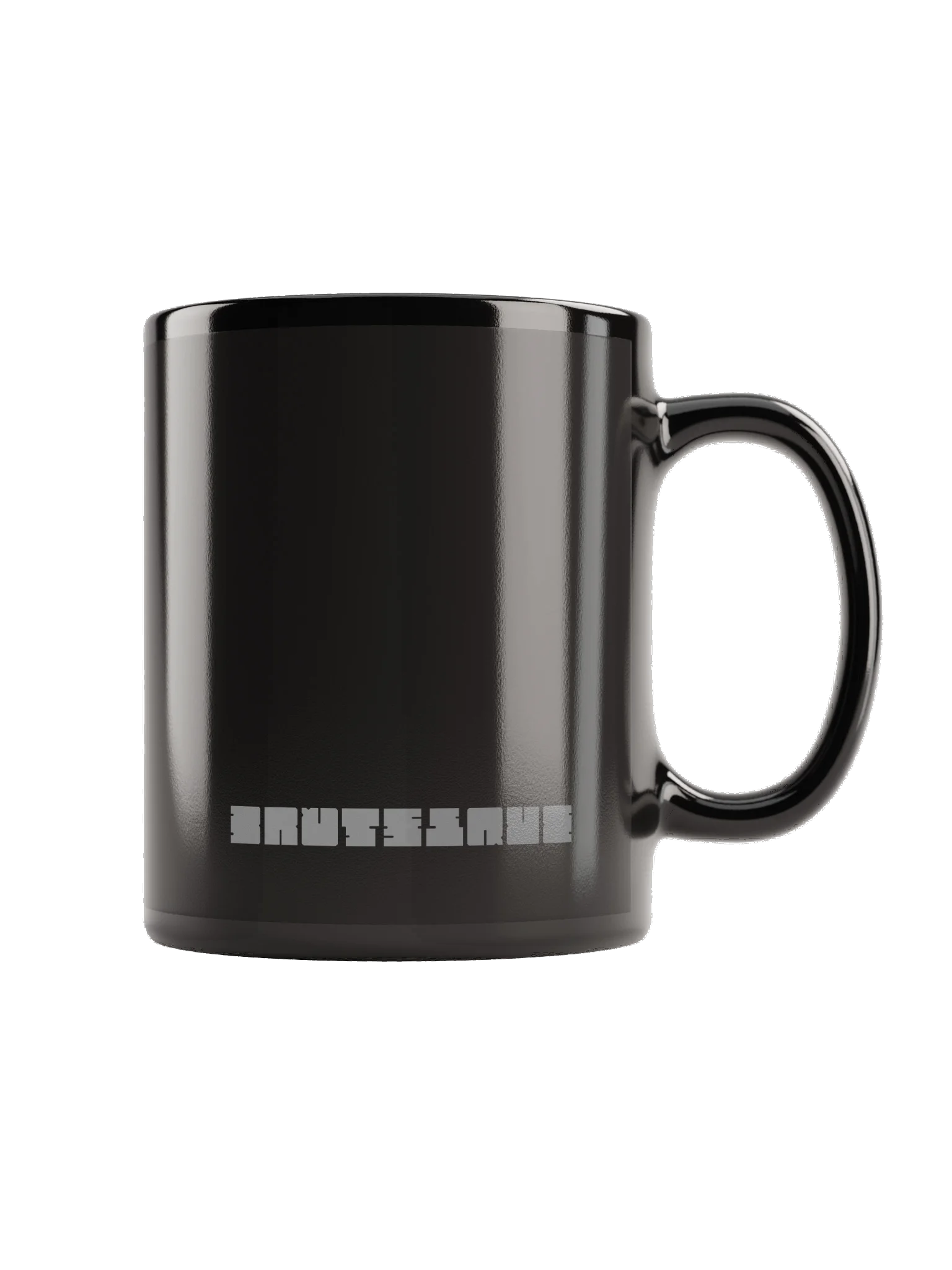 Minimal Black Glossy Mug with Block Text product image (3)