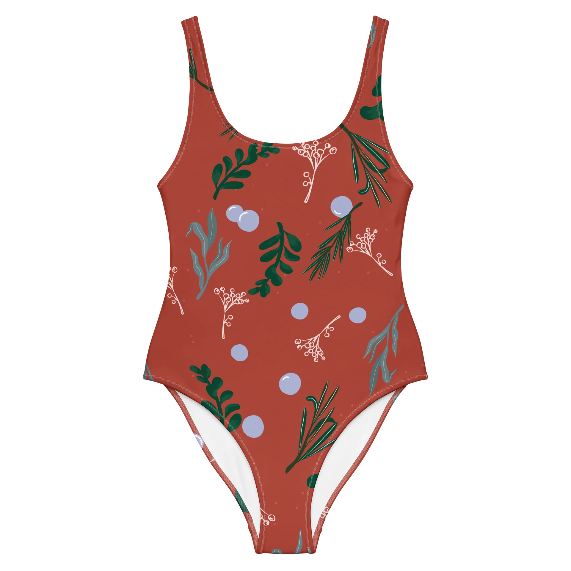 Botanical Pattern One-Piece Swimsuit product image (8)