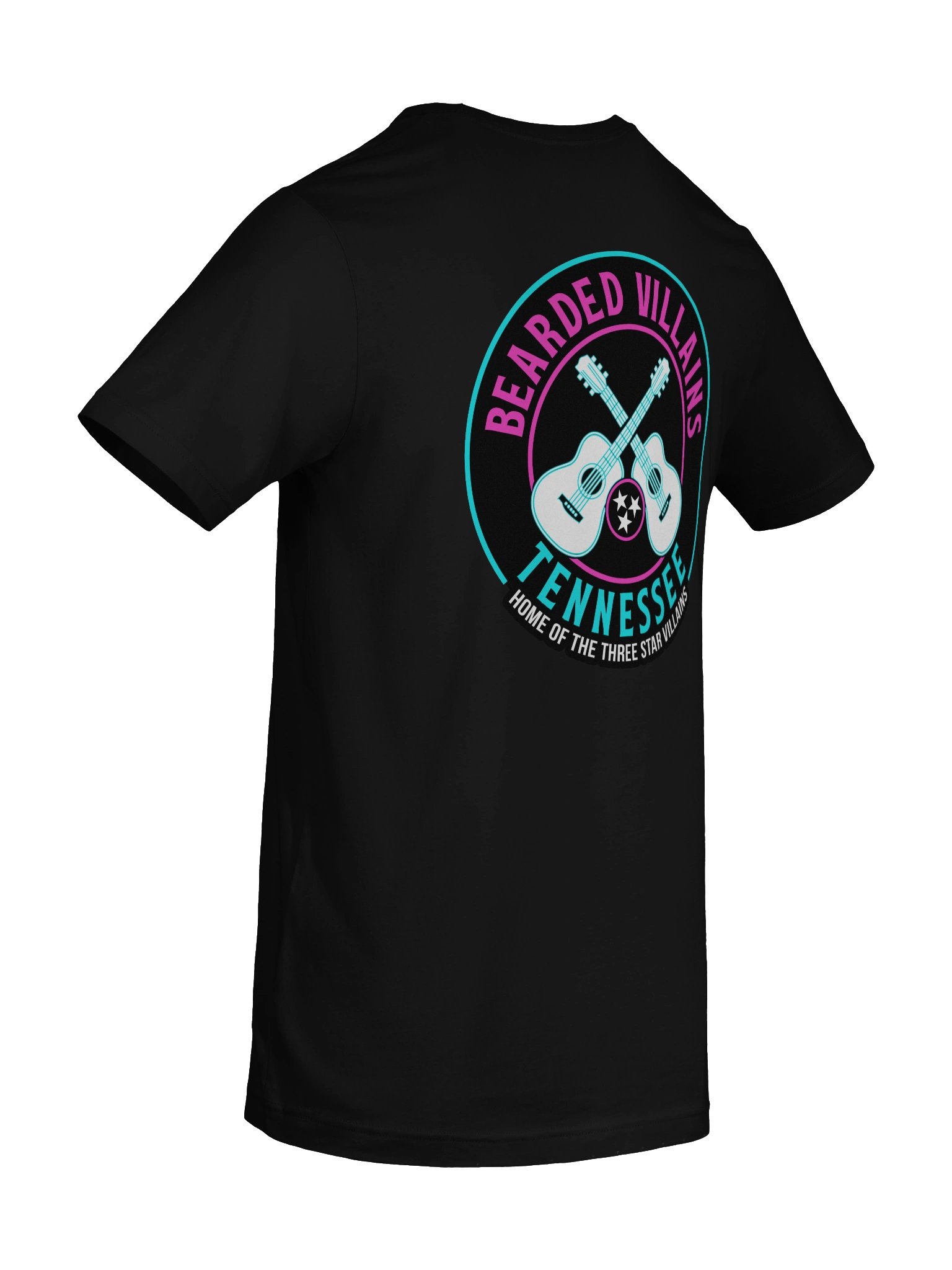 TSV Bearded Villains Neon Nights T-Shirt | Miami Vice | Front/Back Print product image (10)