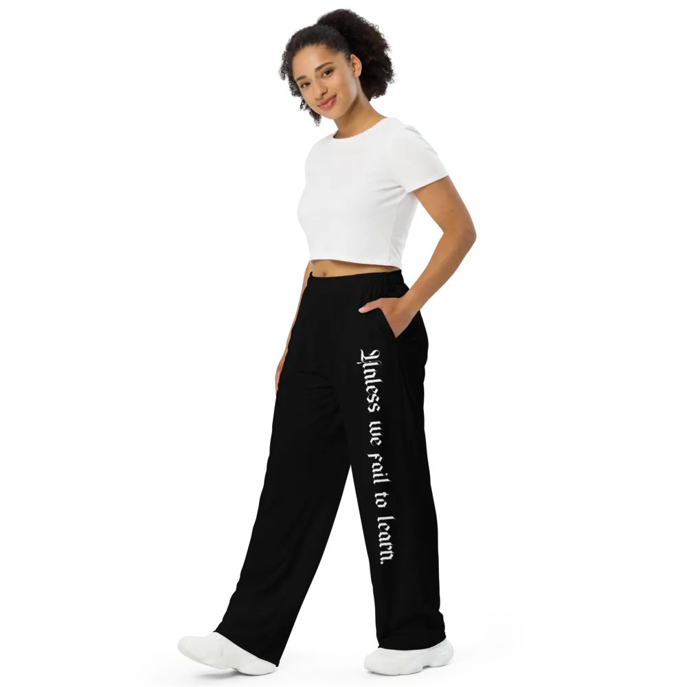We Fail; We Learn Unisex Wide-Leg Pants product image (4)