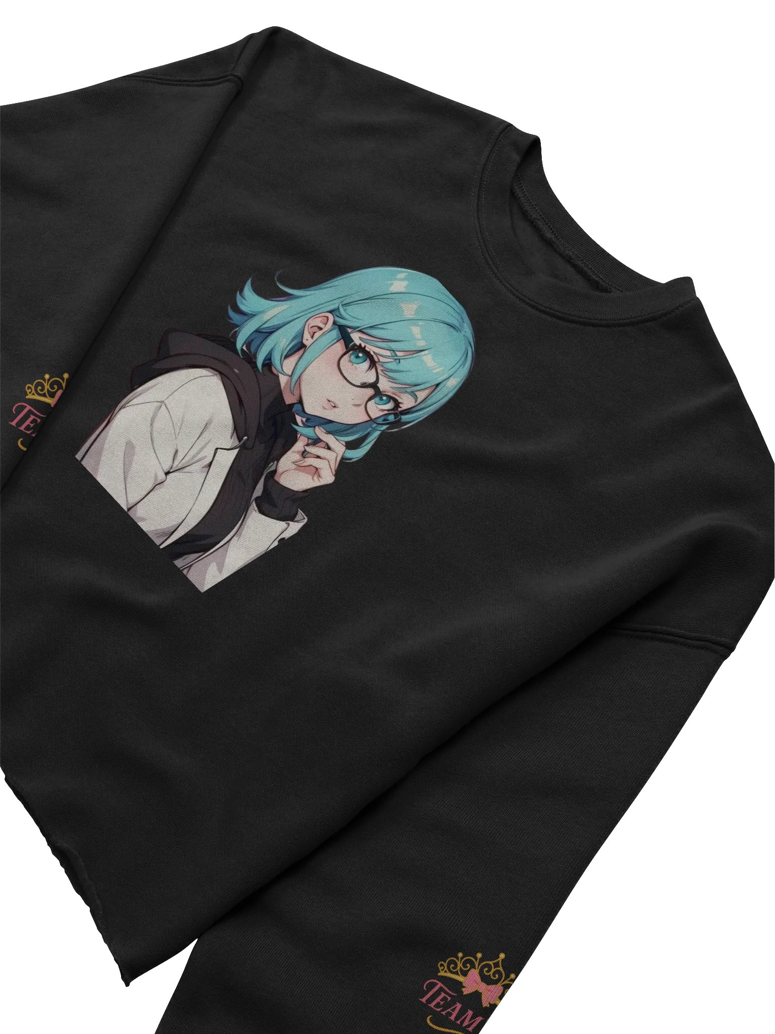 (Aqua WAIFU) K Crop Sweatshirt product image (5)