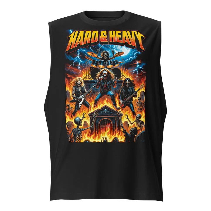 Skully Inferno Rock Band Muscle Tank product image (1)