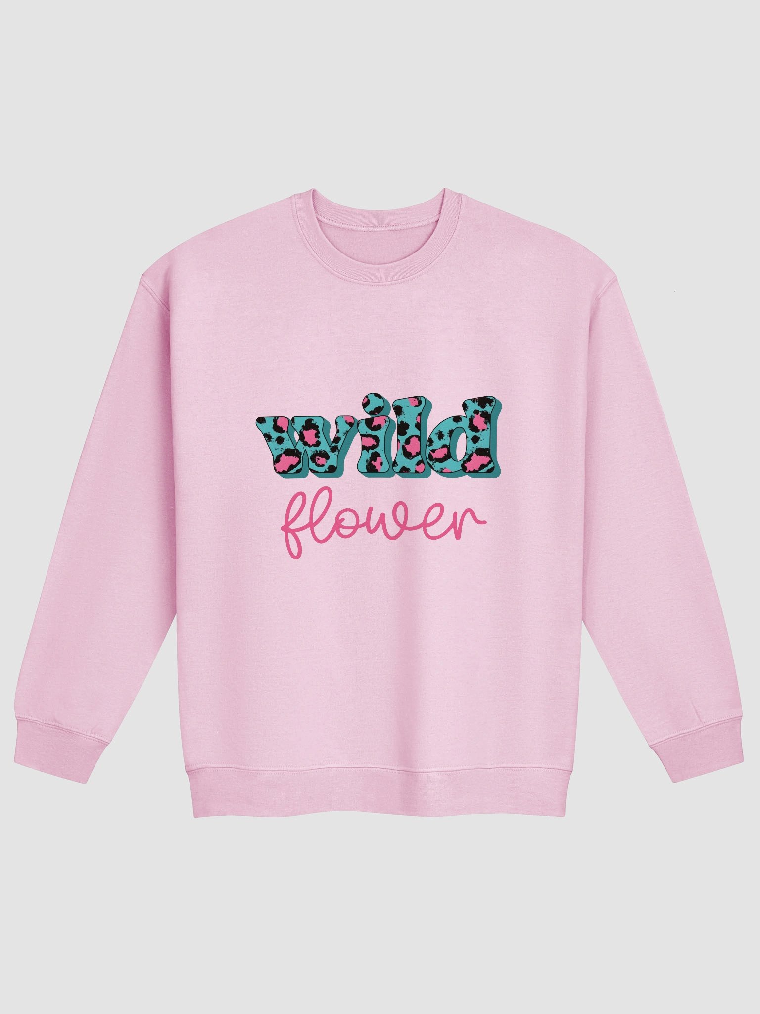 Wild Flower Leopard Print Sweatshirt product image (3)
