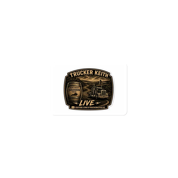 Trucker Keith Live Vintage Semi-Truck Magnet product image (1)