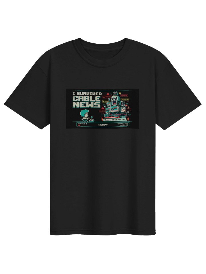 I Survived Cable News (Arcade) Tee - Large Front product image (1)