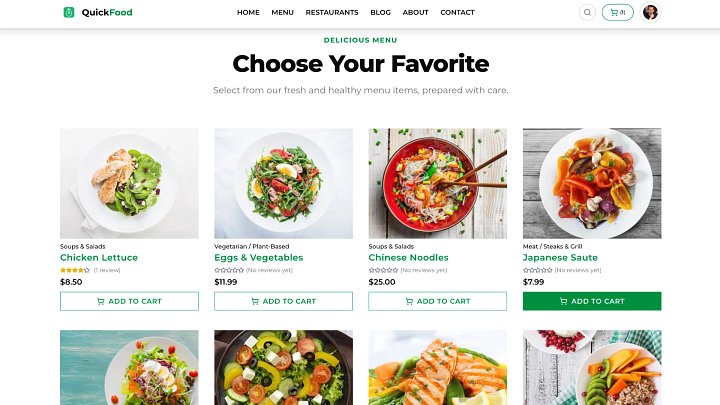 Modern Food Delivery Platform Source Code | Next.js 16, Sanity CMS & Stripe product image (2)