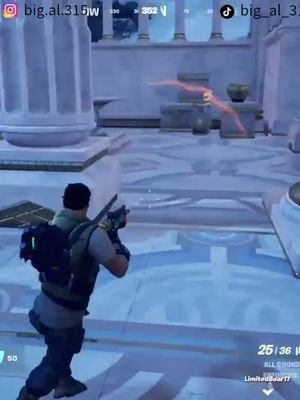 Playing Fortnite with my friends and one of the players I was shooting at starting running away from me...