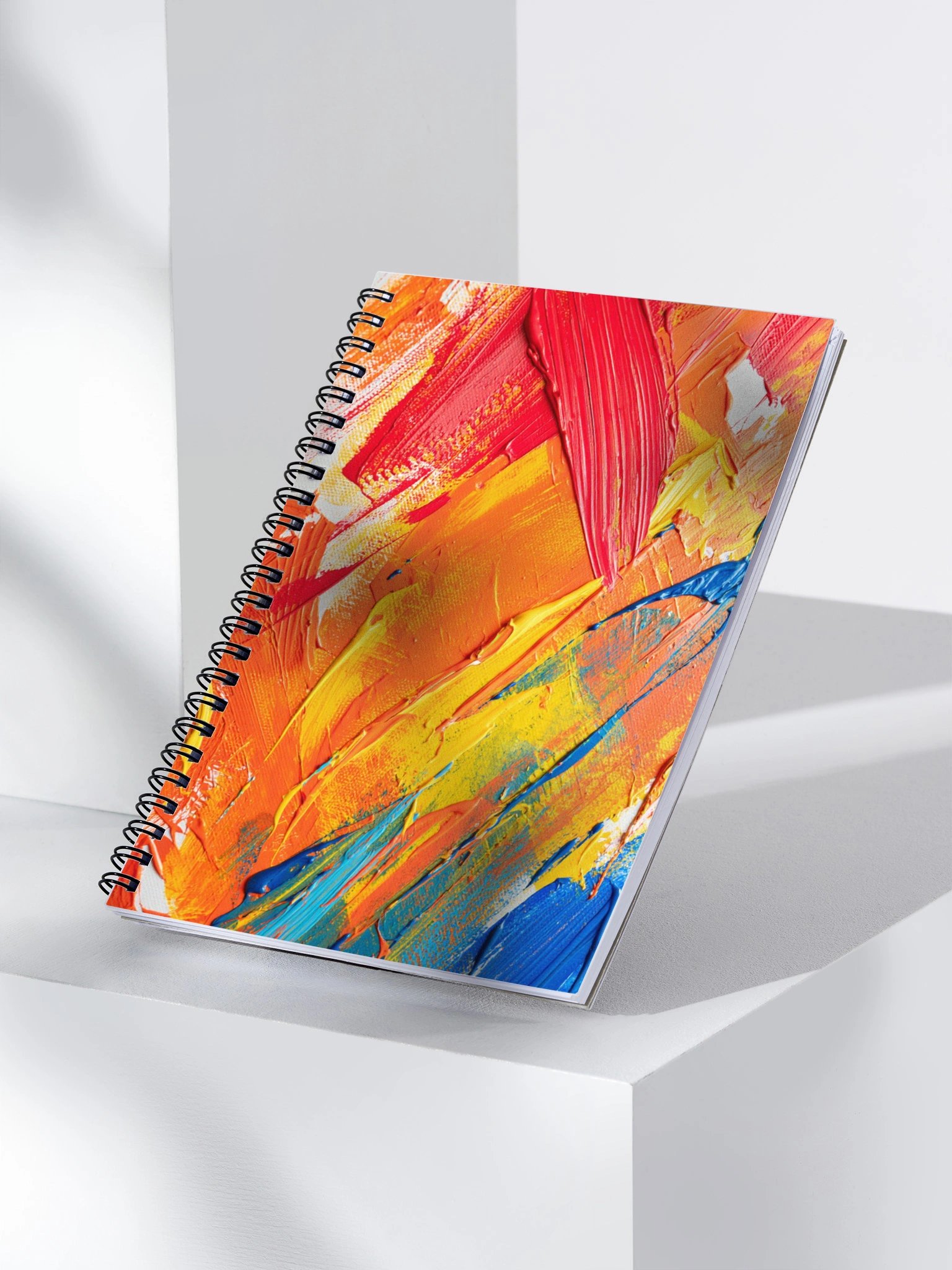 Vibrant Brushstrokes Spiral Notebook product image (3)