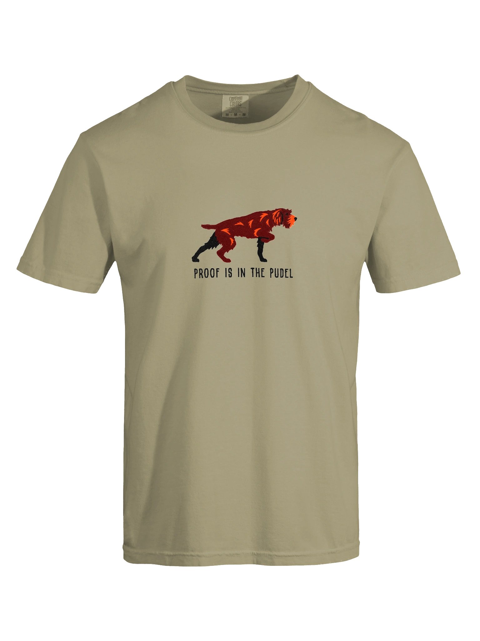 Proof Is in the Pudel T-Shirt(Embroidered) of a Pudelpointer(Liver) product image (10)
