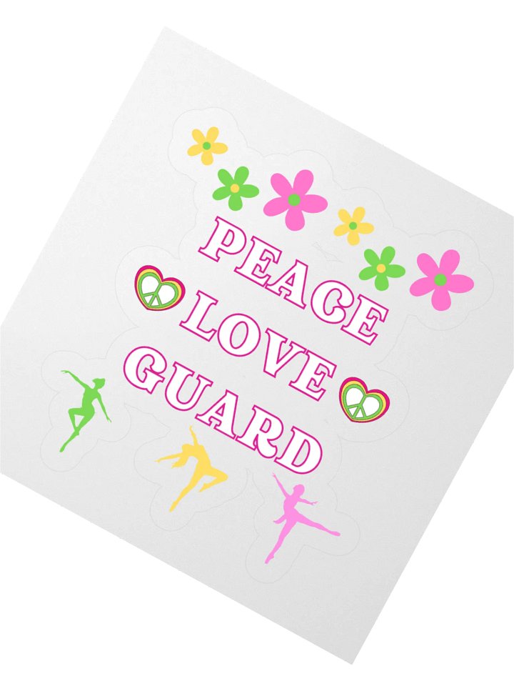 PEACE. LOVE. GUARD STICKER product image (6)