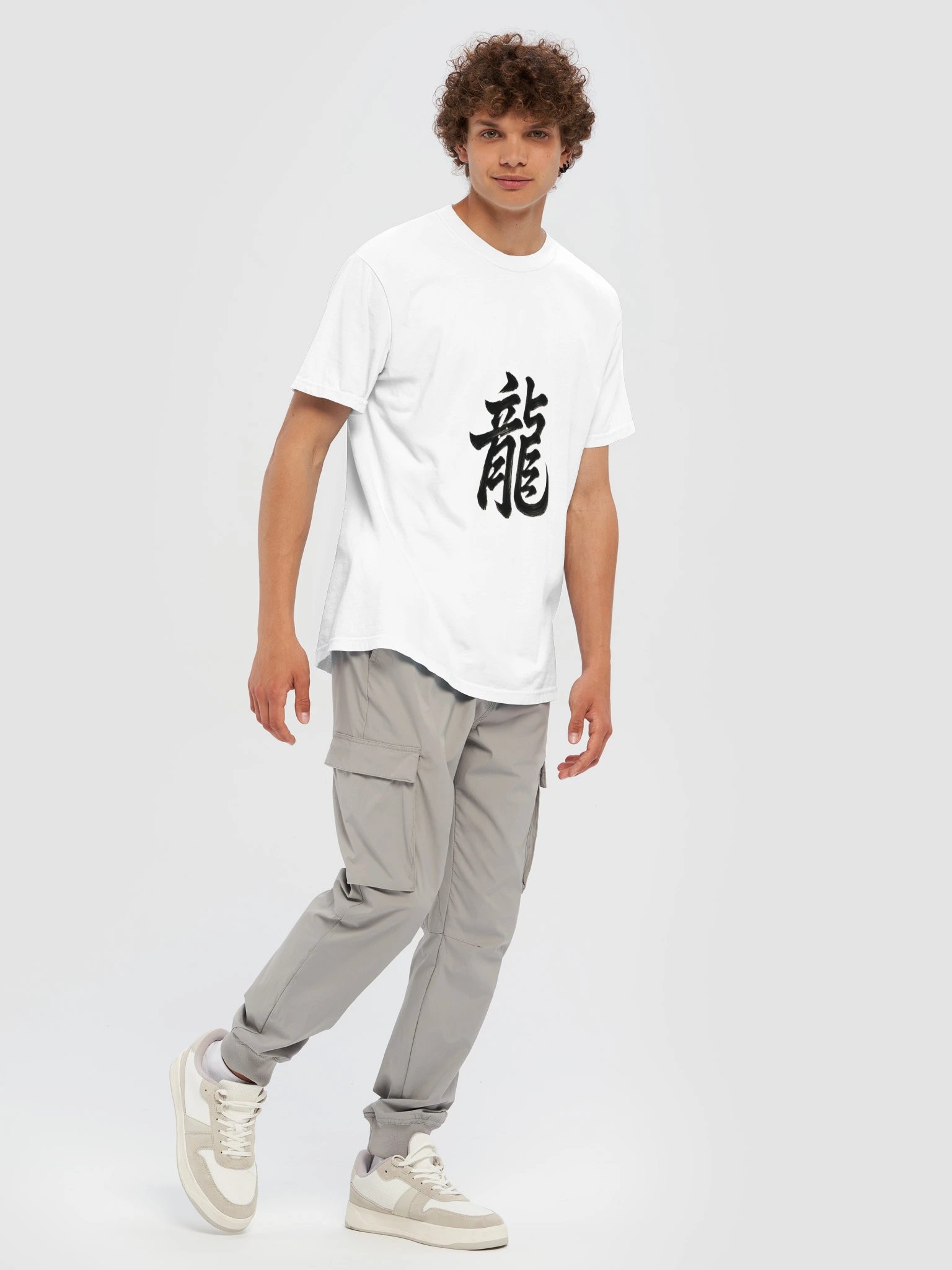 Dragon Omen Kanji Art from a Fallen Sengoku Battlefield - T-Shirt - Light Body - Front Print product image (9)