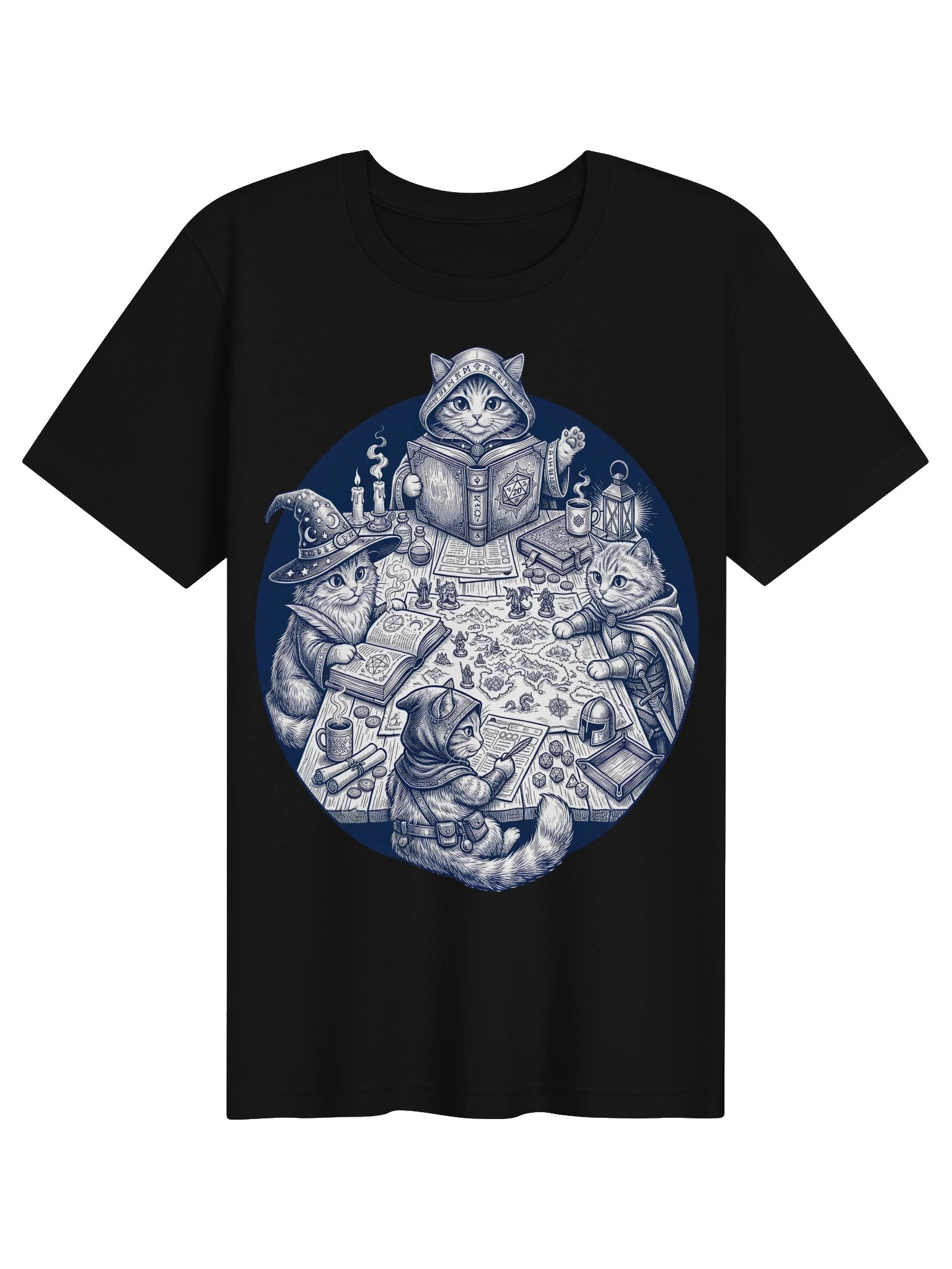 Dungeons and Cats Tee | Tabletop Gaming Cat Shirt product image (5)