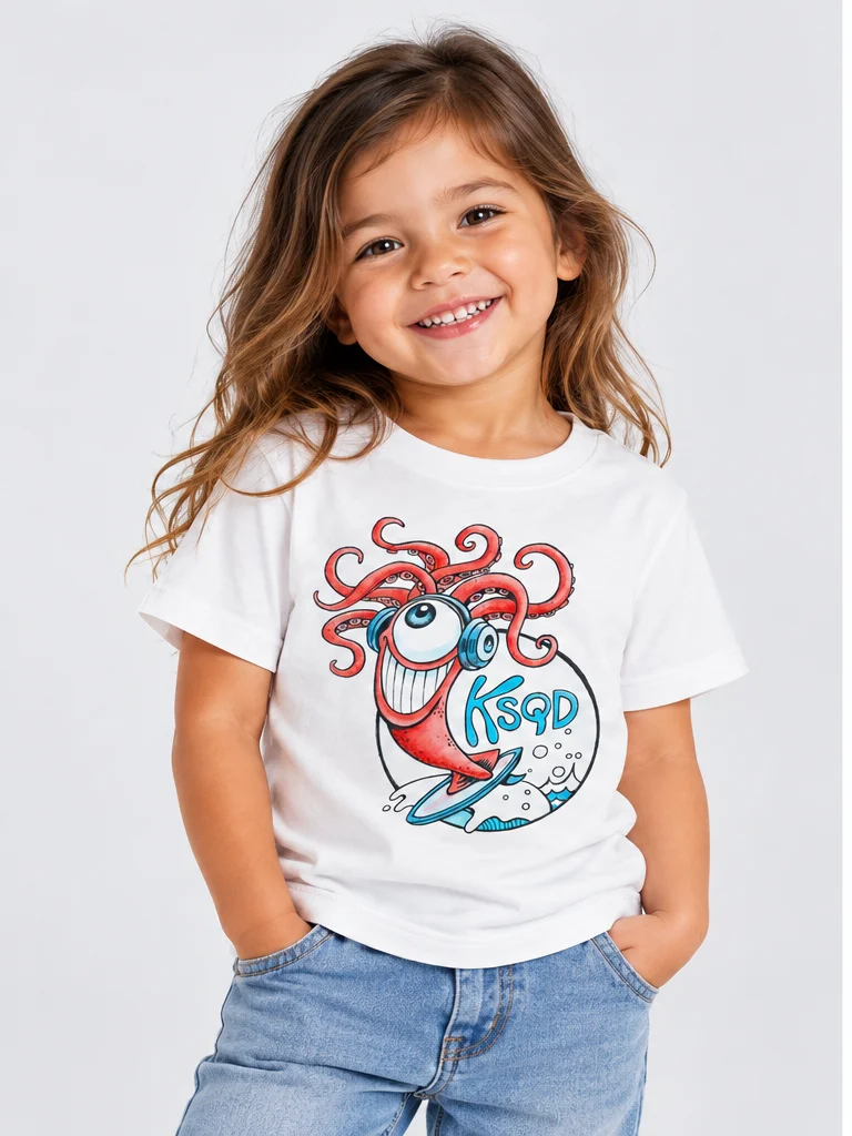 KSQD 2026 Winning Design – Squid & Ocean Toddler T-Shirt product image (1)
