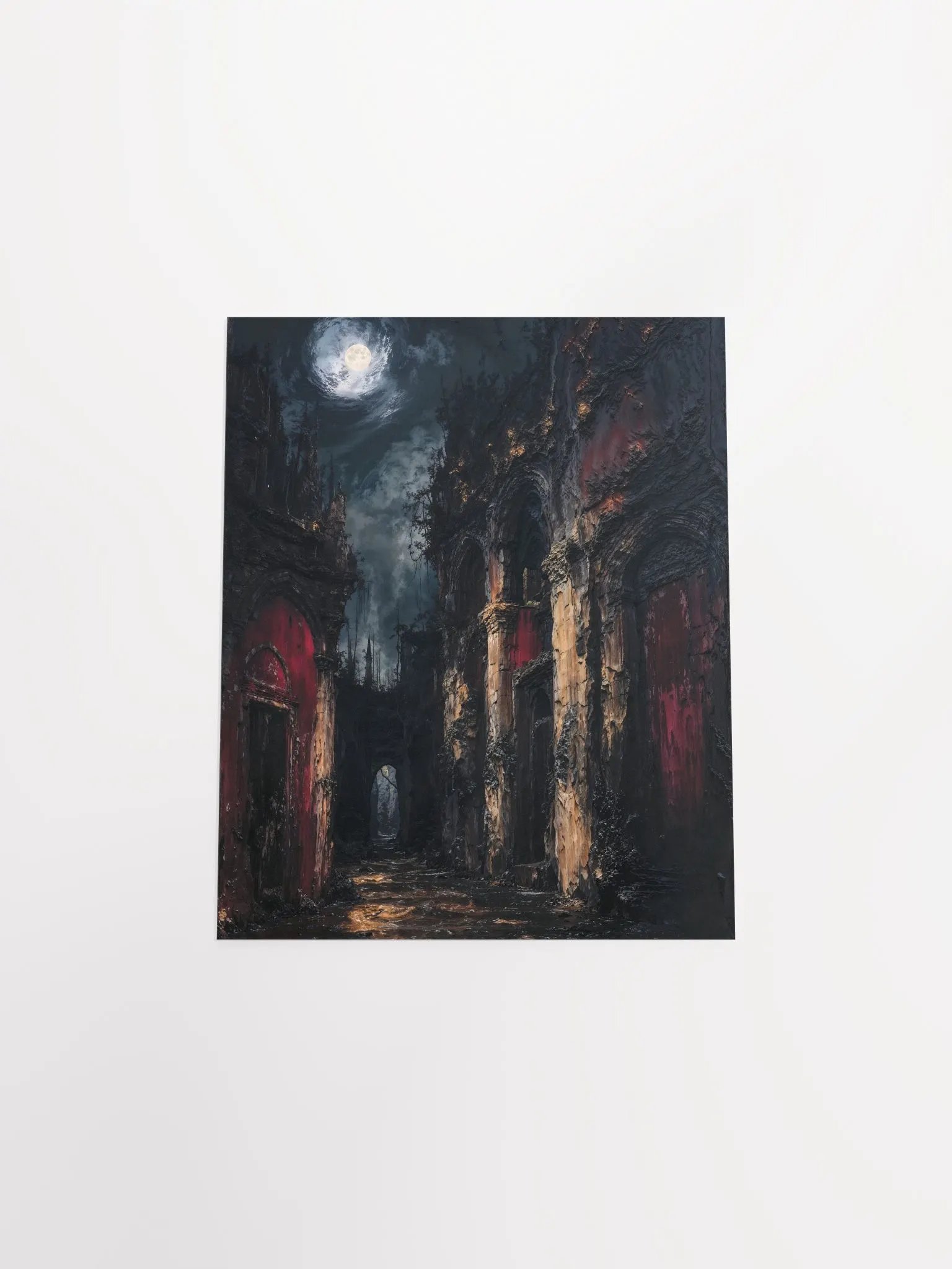Moonlit Gothic Passage Poster product image (26)