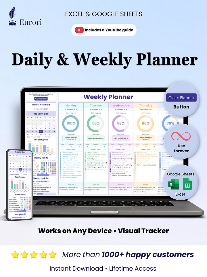 Daily & Weekly Planner product image (1)