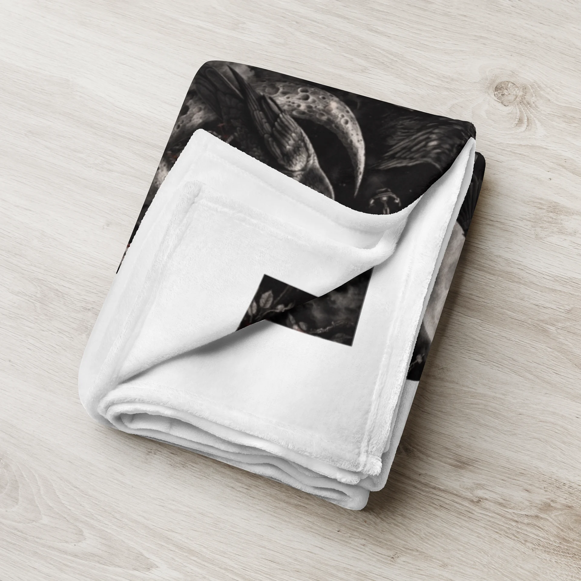 Midnight Raven Throw Blanket product image (4)