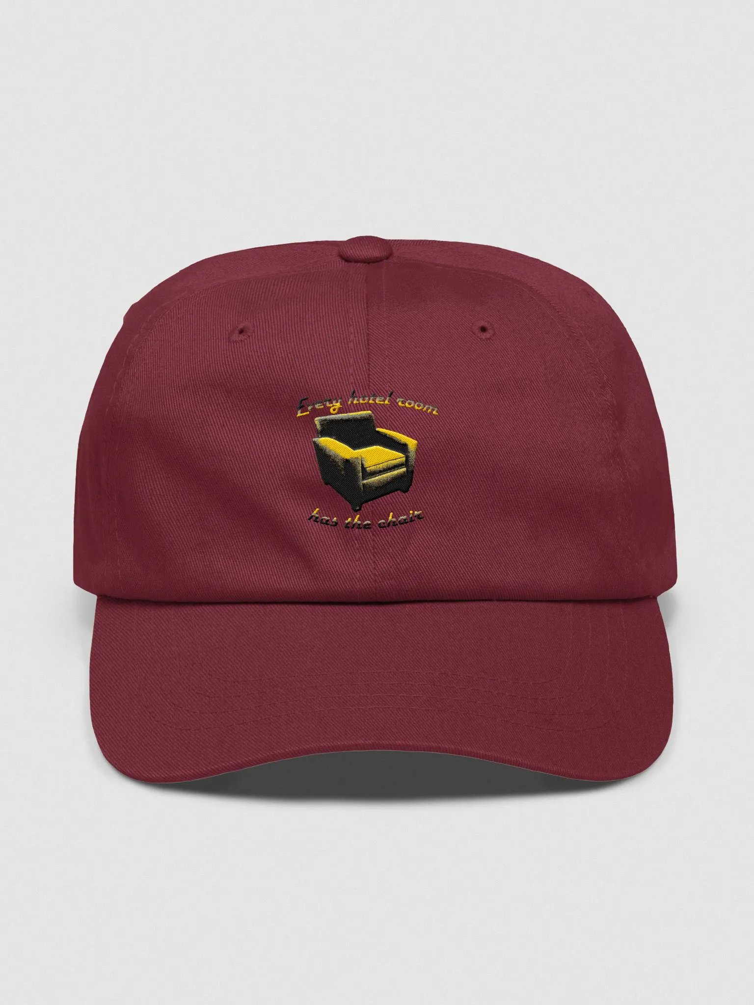 Every hotel room the chair embordered dad hat product image (4)