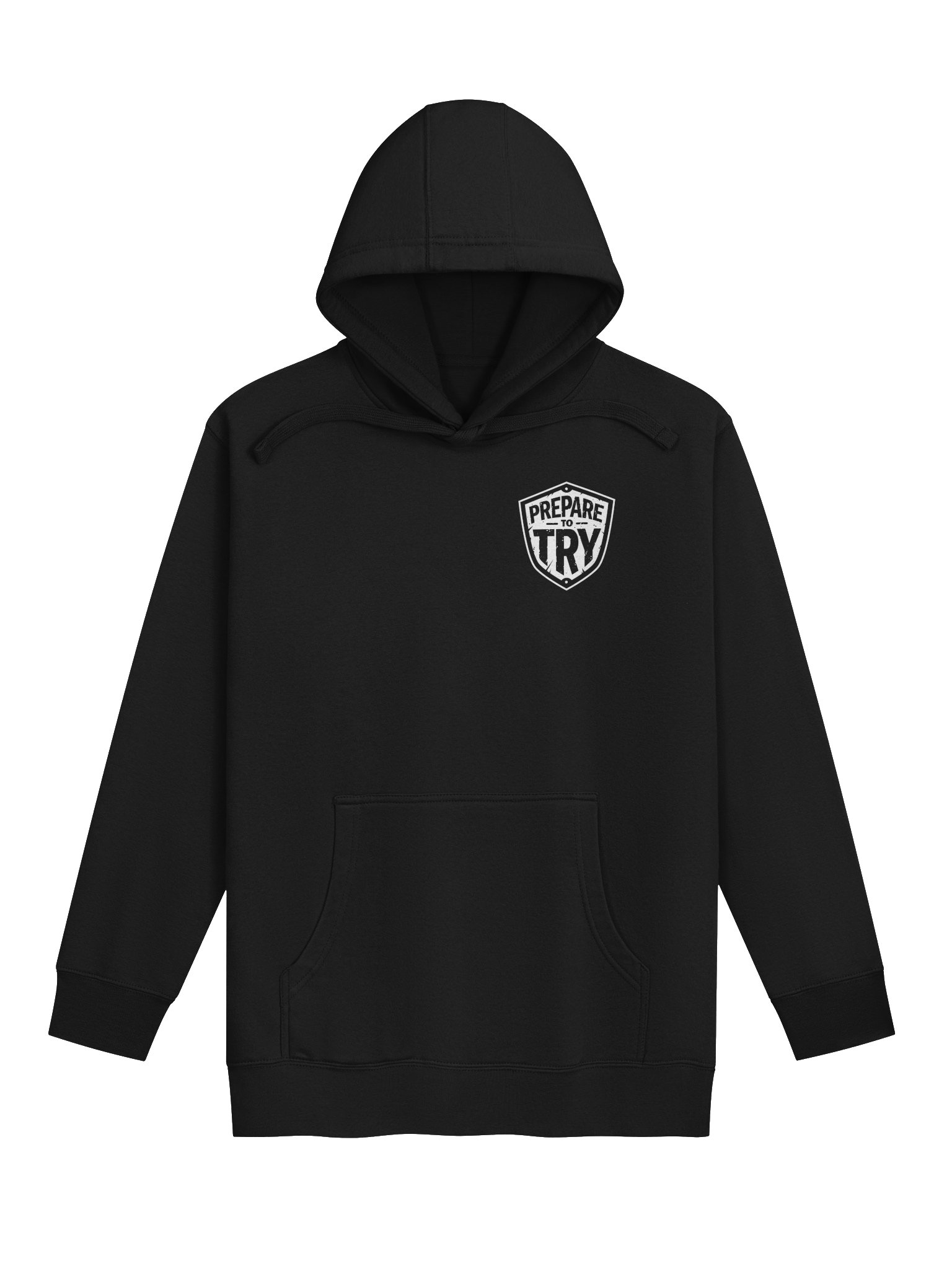 Prepare To Try Hoodie (White Shield) product image (3)