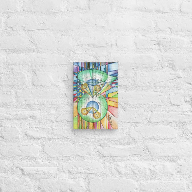 Poinsot's Gyroscope - Geometric Physics Art Canvas Print product image (3)