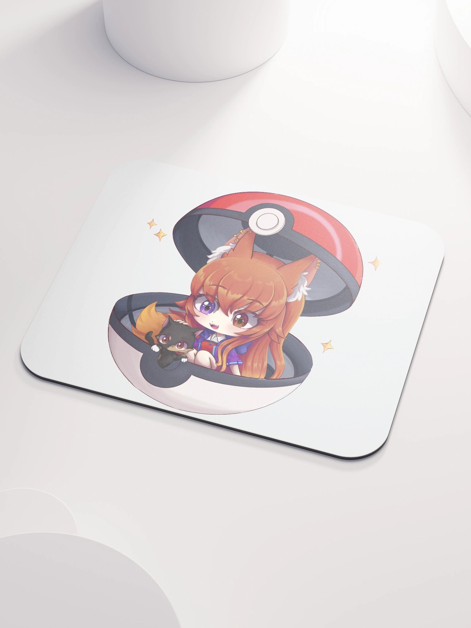 Whimsical Fox-Eared Mouse Pad product image (3)