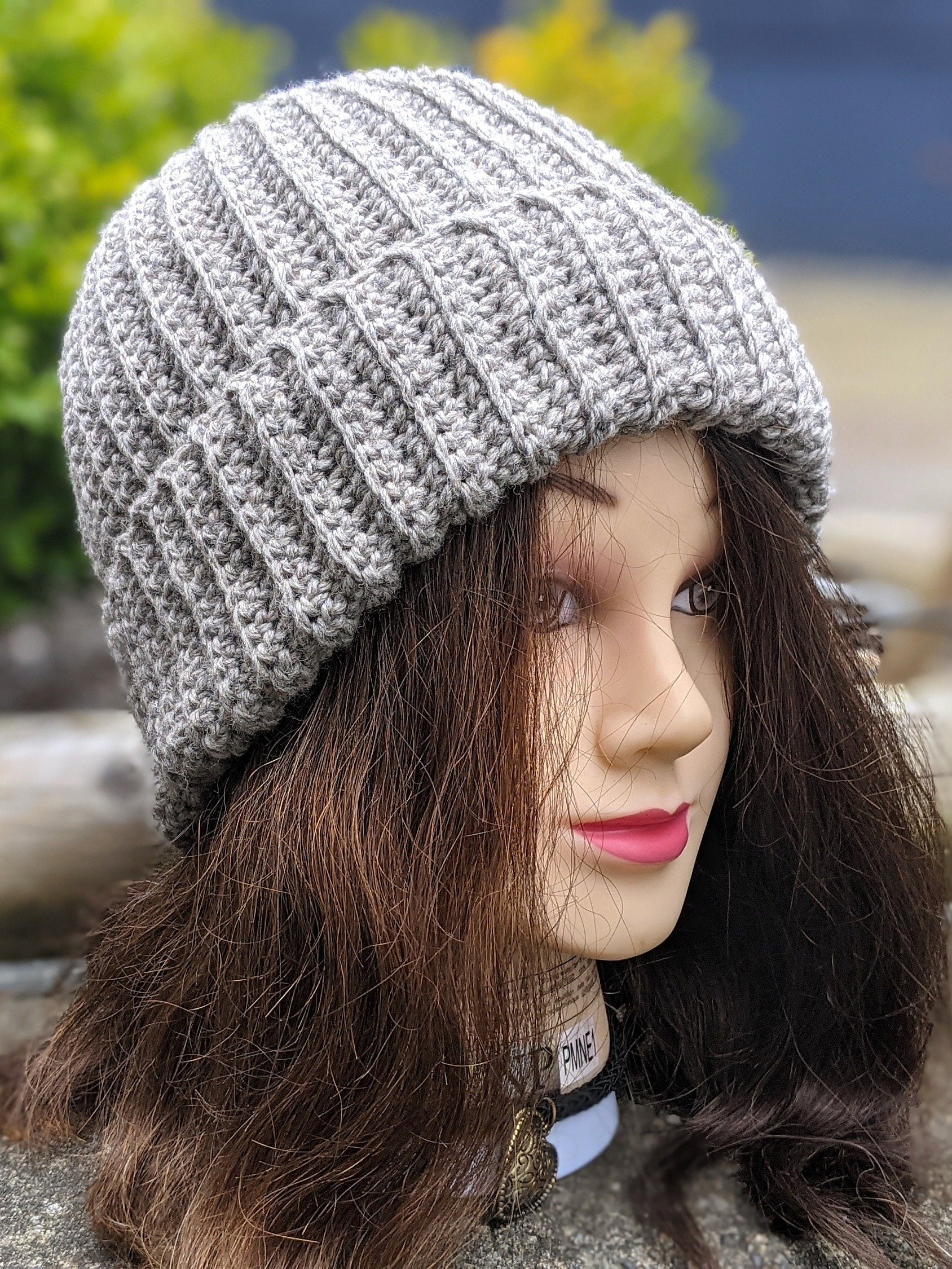 Crochet Ribbed Hat Pattern for Men & Women product image (6)